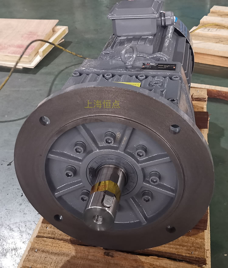 RF87減速機，立式安裝，輸入配電機，實物照片如下