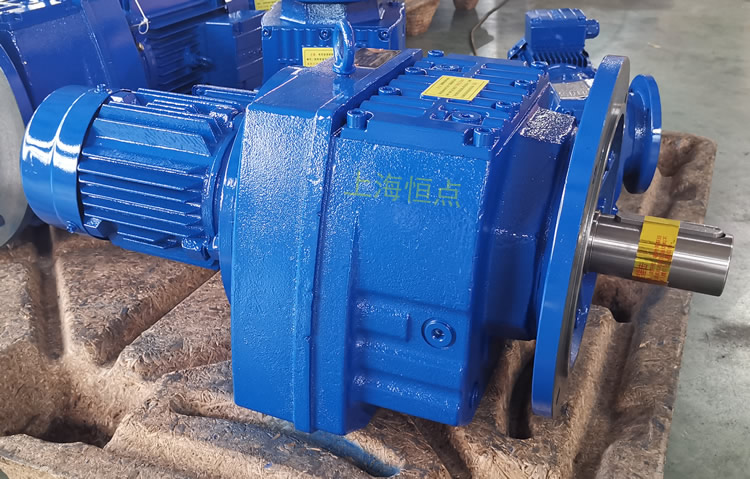 RF87減速機，立式安裝，輸入配電機，實物照片如下