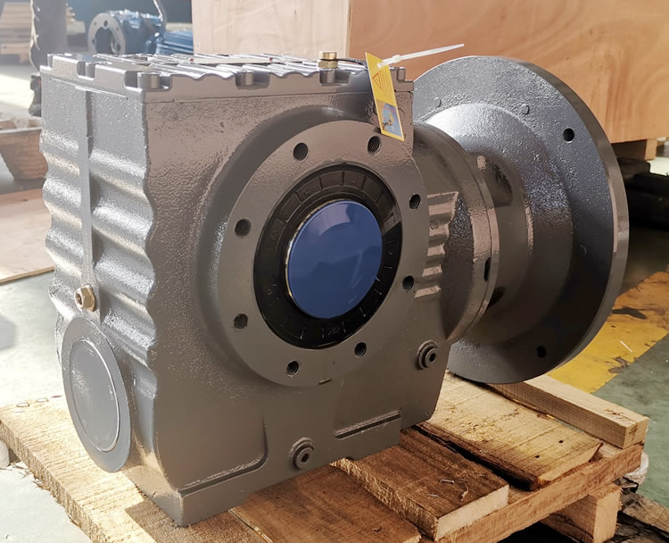 SA77減速機 輸入配圓法蘭電機端蓋 輸出通孔 通用件 